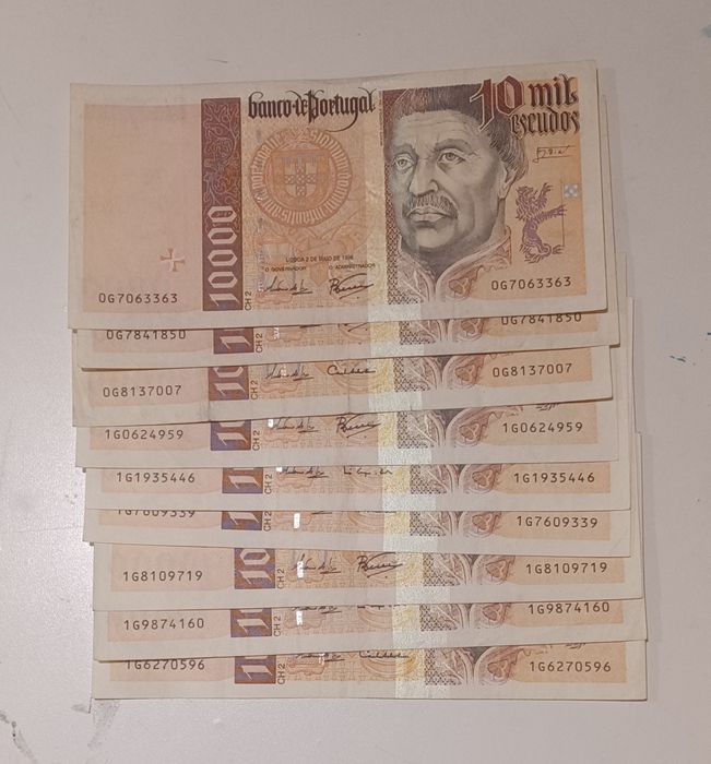 Notas 10000 escudos ch2, Infante D. Henrique.