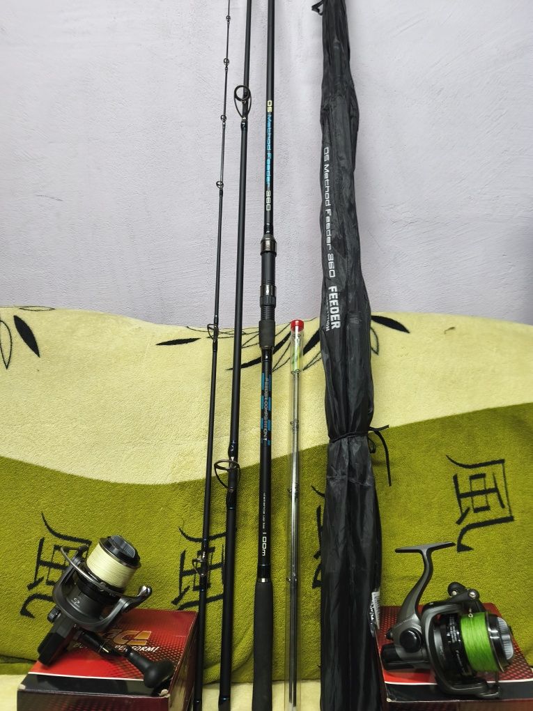 Фидерный комплектCarp Zoom DS Method 3.6м 150г, Shimano Stradic 2500SH