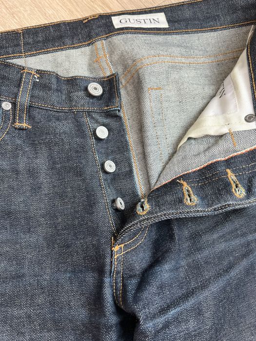 Джинси селвидж Gustin USA оригінал Raw denim