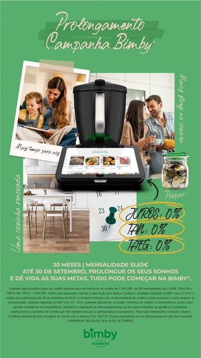 Bimby TM7 juros0% até  30/09