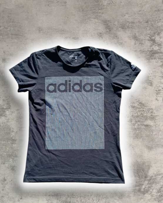 Czarna koszulka adidas y2k