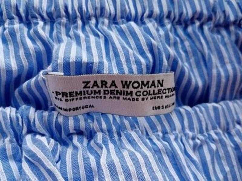 Хлопковое платье зара сарафан туника с оборками для девочки от ZARA