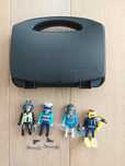 Figurki playmobil policjanci walizka plakaty zestaw