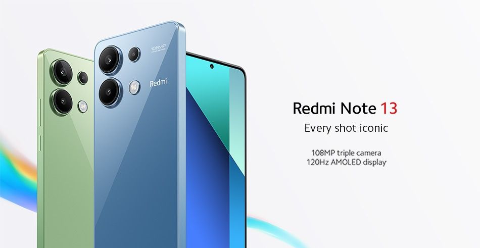 Смартфон Xiaomi Redmi Note 13 8/256Gb Midnight Black новые запечатаные