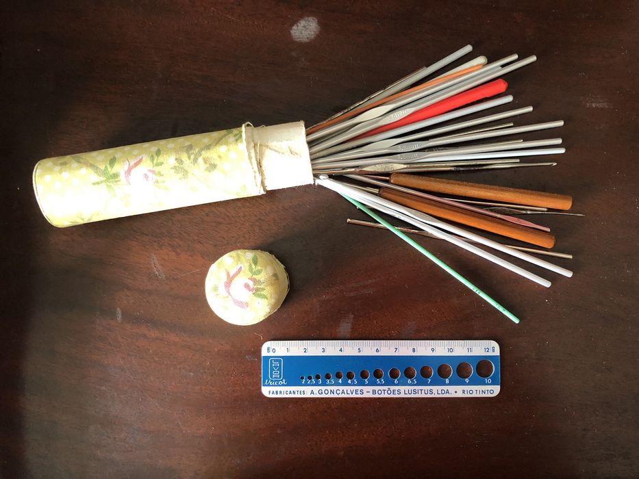 Agulhas de tricô e de croché