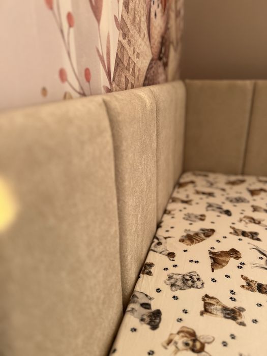 Łóżko dziecięce, tapicerowane dla dziecka, 180/90, tapczan, szuflada