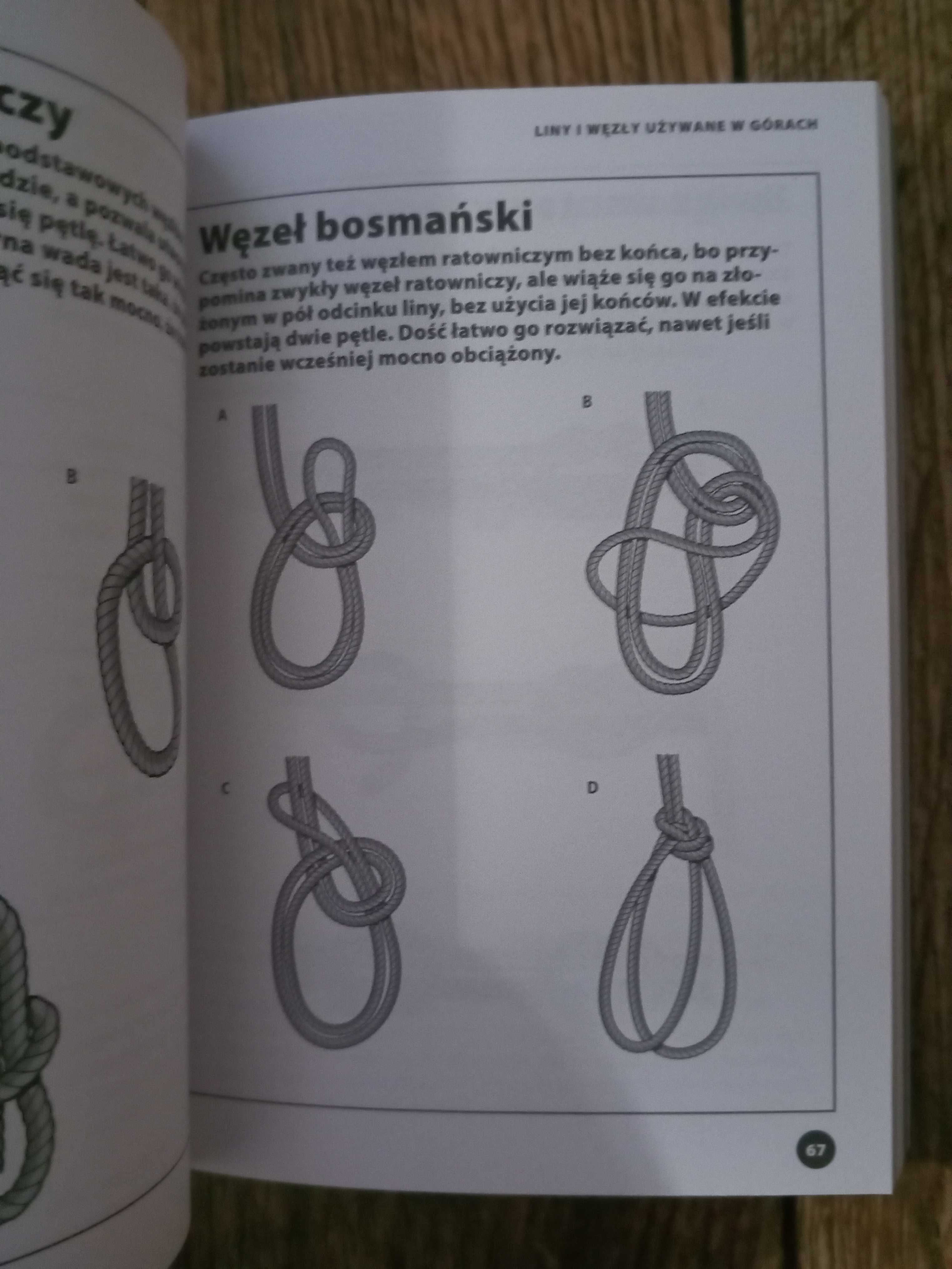 Liny i węzły we wspinaczce żeglarstwie i survivalu
