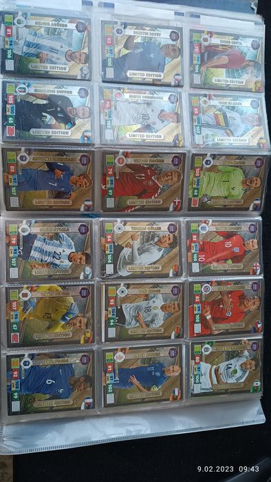 Karty limited edition road to world cup russia 2018 Panini