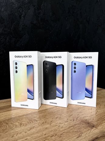 Samsung Galaxy A34 6/128, 8/256 gb Silver / Black / Violet, Гарантія
