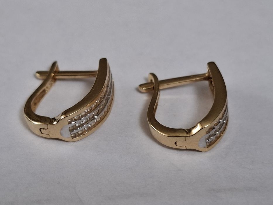 Kolczyki złote próba 585 (14k) 2,89 gr. nowe
