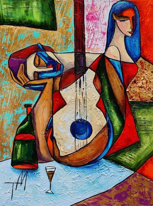 Obraz olejny Wymyśliłem Ciebie