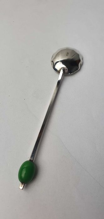 Zestaw pięknych posrebrzanych łyżeczek w stylu Art Deco Antyk, Pudełko