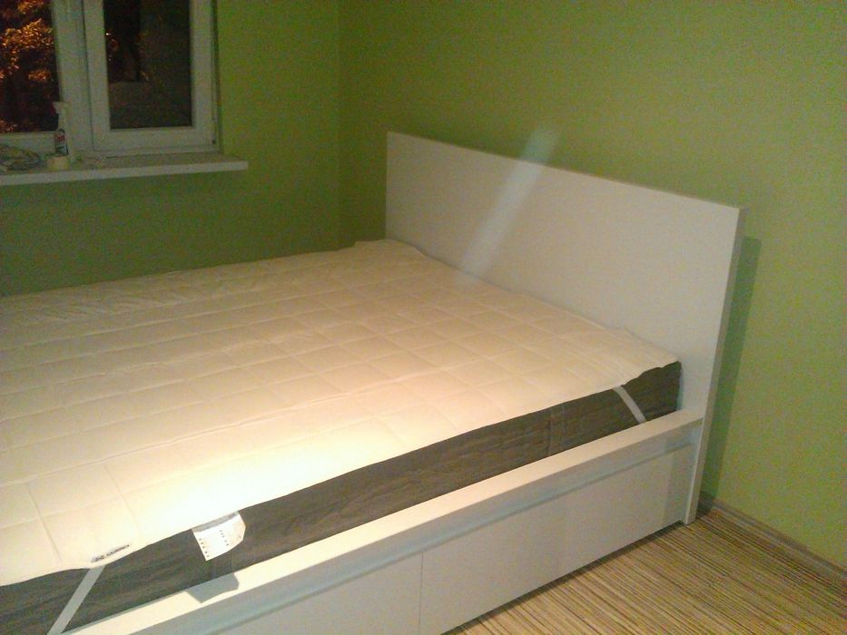 Łóżko ikea malm biale 160 cm bez materaca