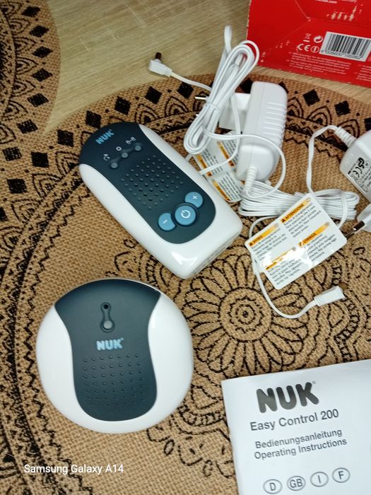 Cyfrowa niania ; elektroniczna niania Nuk : zasięg do 200 m
