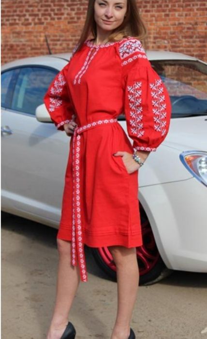 Сукня вишита хрестиком