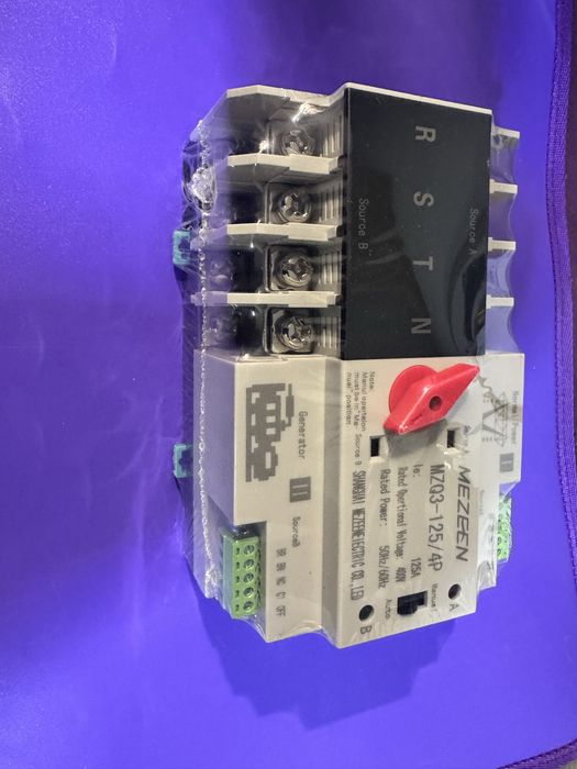 Автоматичний ввод резервного живлення АВР 4П125А 380В для генератора