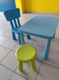 secretária + cadeira e banco IKEA - criança