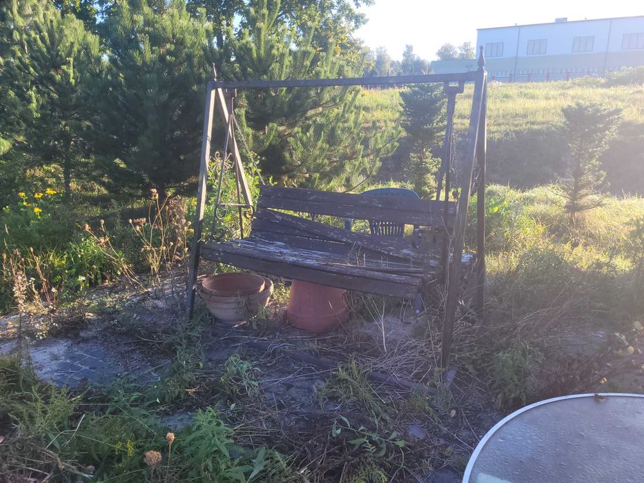 Huśtawka ogrodowa stalowa