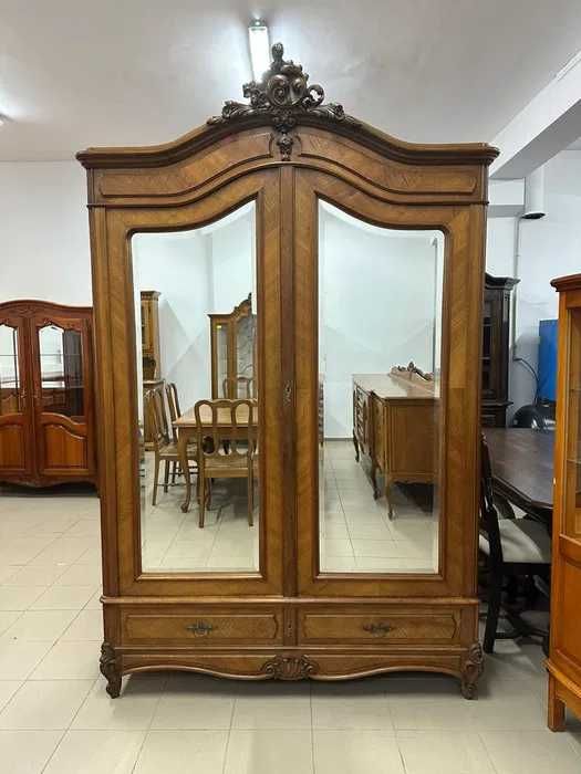 Wyjątkowa szafa-styl Rocaille z dużymi lustrami. Transport cały kraj.