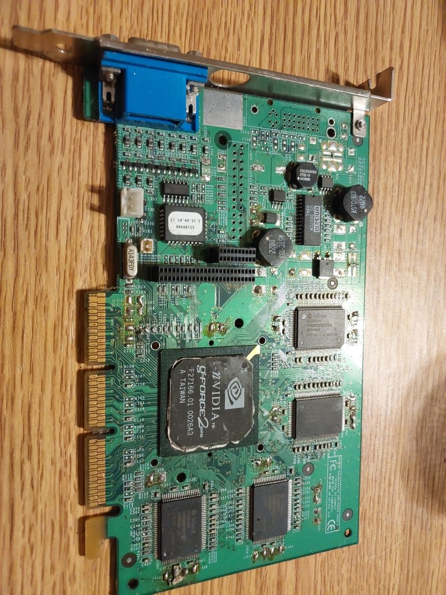 retro karta graficzna GeForce 2 AGP , do renowacji
