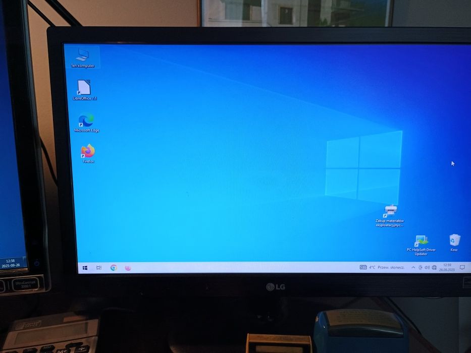 Komputer HP Windows 10 z osprzętem