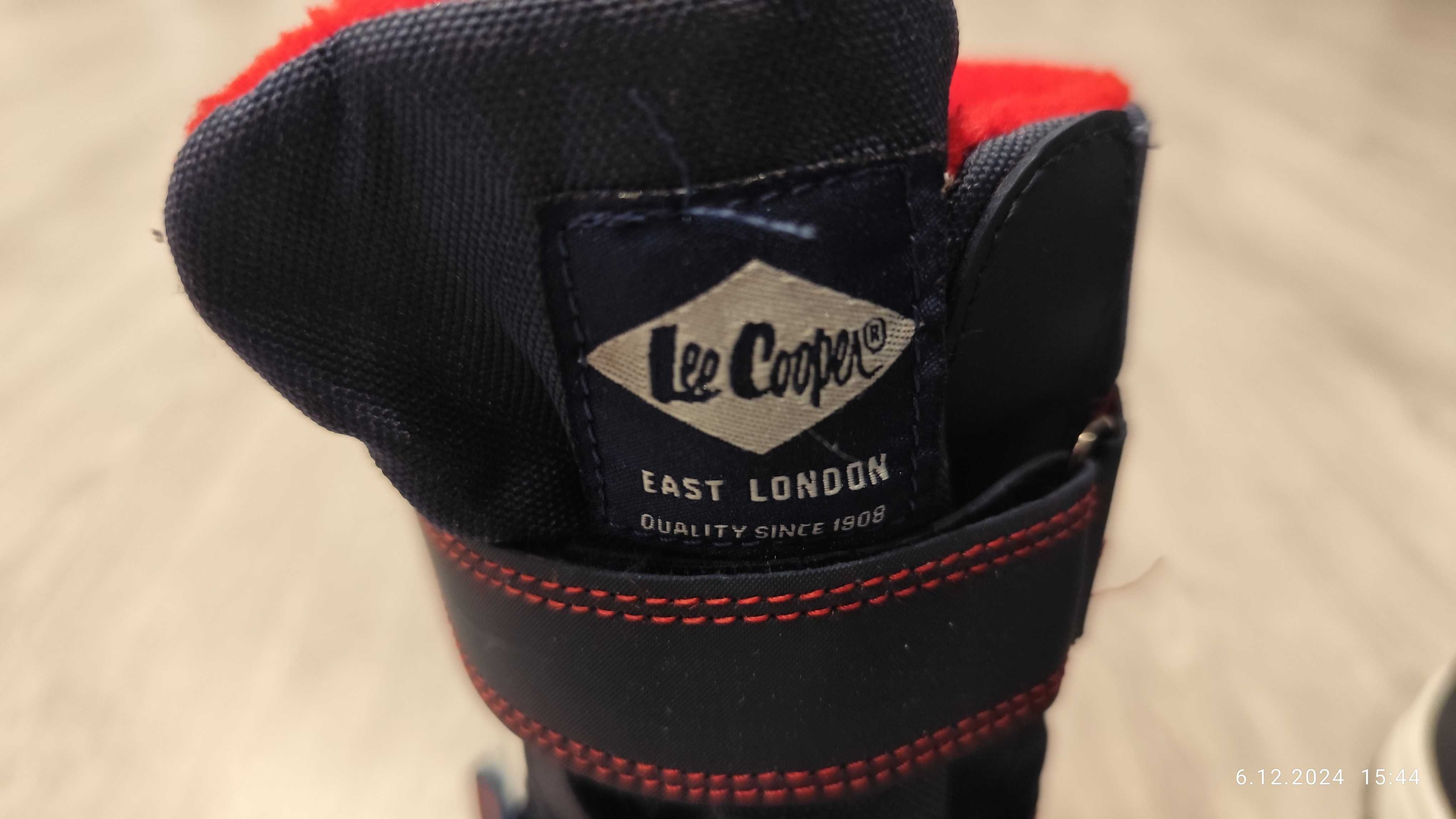 Buty chłopięce zimowe ocieplane do kombinezonu Lee Cooper  Rozmiar 35