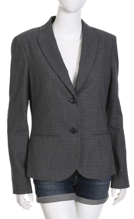 S.OLIVER taliowana flanelowa marynarka damska żaket blezer r. 40