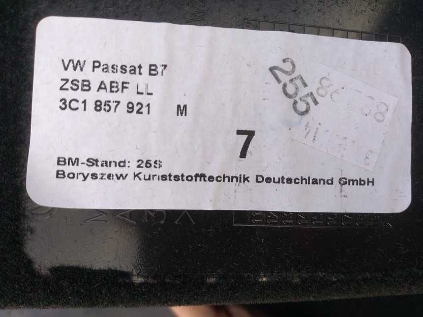 Schowek kierowcy czarny VW Passat B7 rok 2014
