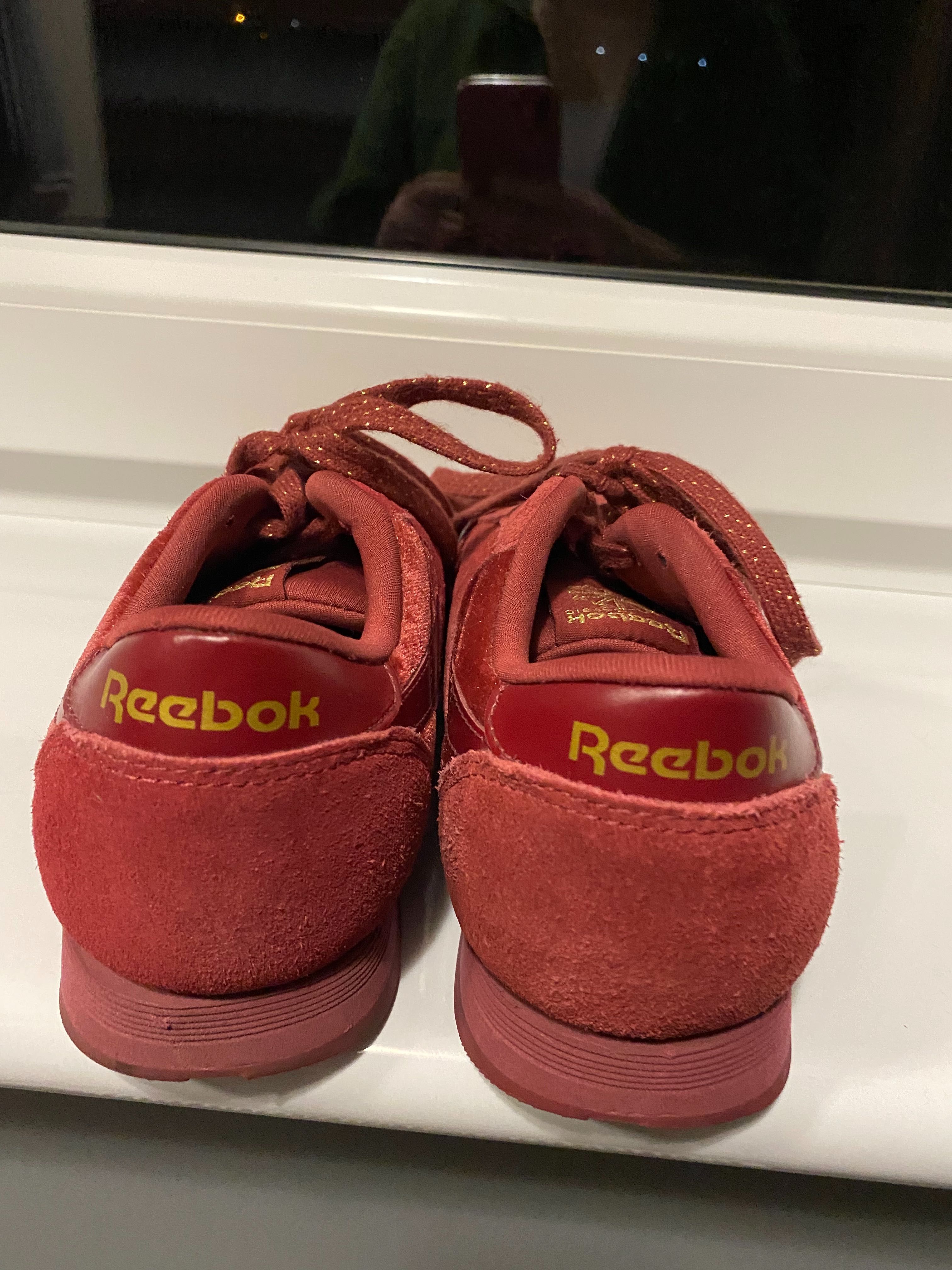 Buty Reebok, bordowe, r.36 + szal gratis