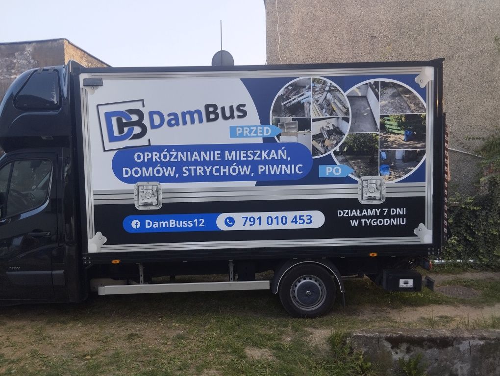 Reklama na samochód, oklejanie busów, witryn, montaż, cała Polska