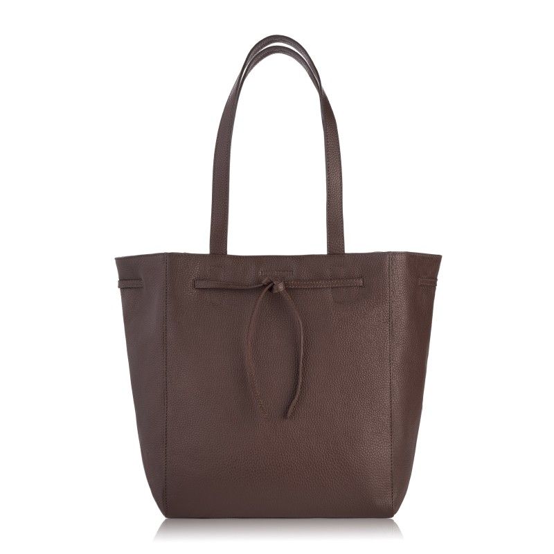 torba shopper skórzana damska na ramię paolo peruzzi in-64-br