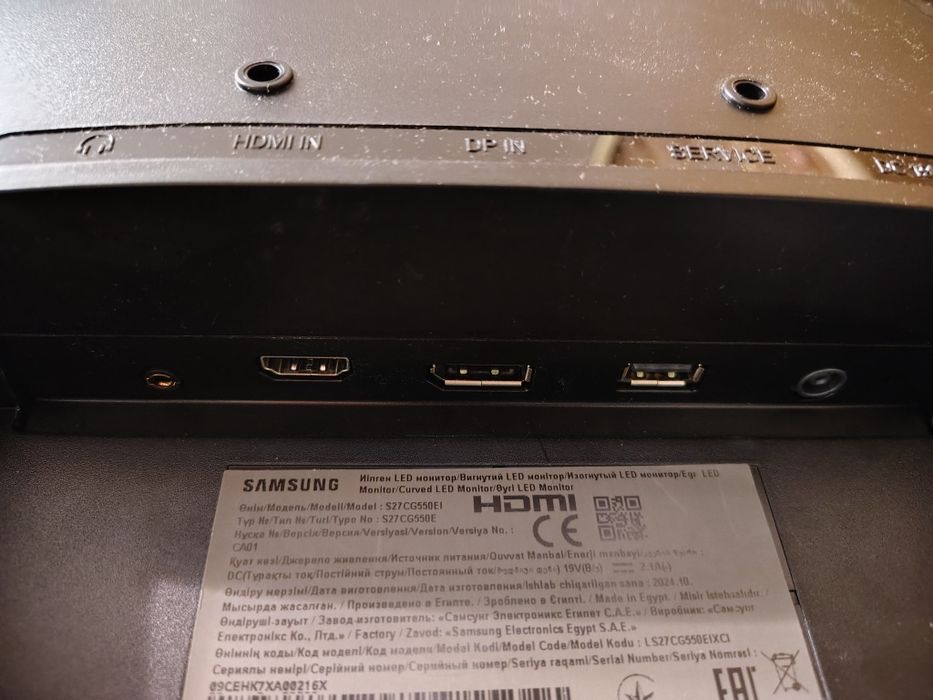 Монітор самсунг G5 27 на запчастини, бита матриця
