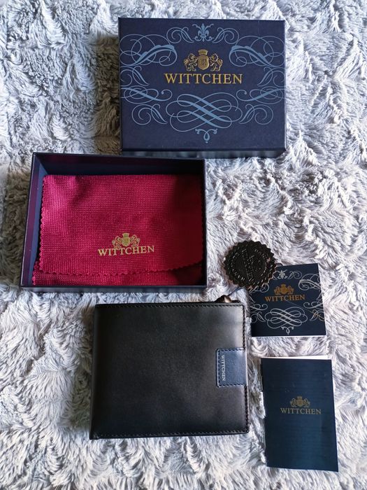 Portfel męski skórzany rozkładany Wittchen kolor czarny
