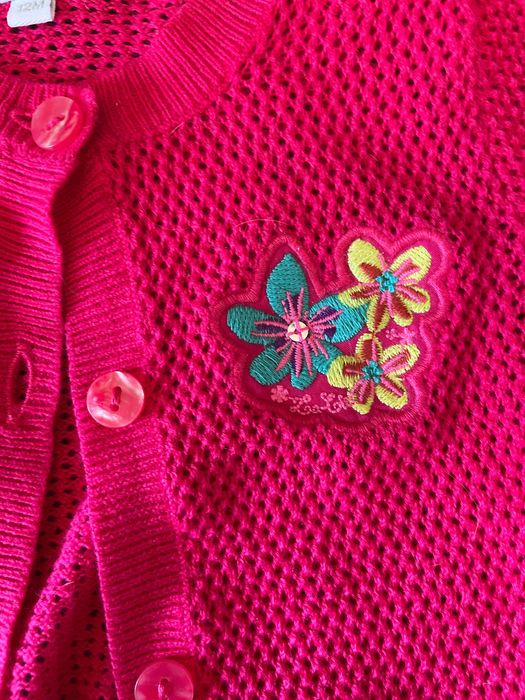 Casaco Novo de Malha Fina Rosa 12 Meses