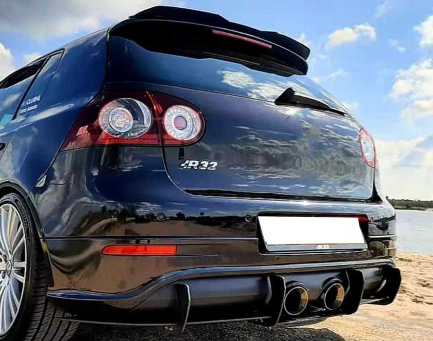 Dyfuzor Tylny VW Golf 5 V R32 Czarny Połysk Nakładka dyfuzora