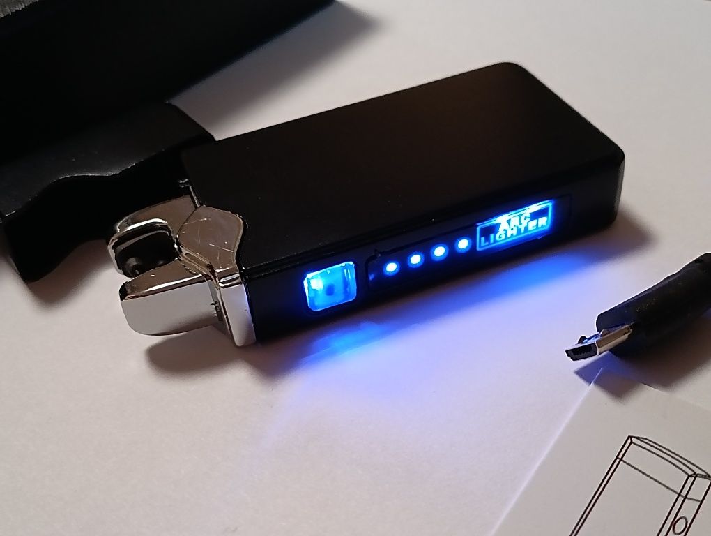 Електроімпульсна USB запальничка Lighter HT 315 зажигалка импульсная