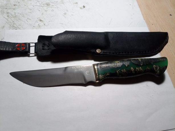 Охотничий нож ручной работы BOHLER  K-340 HRC63