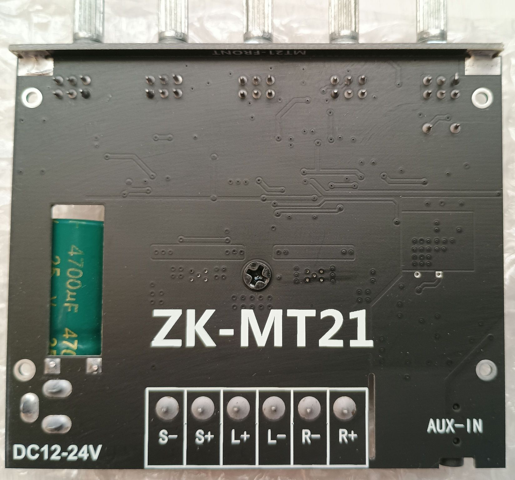 Moduł wzmacniacza mocy stereo 2.1 AUX bluetooth Jack ZK mt21 50w 100w