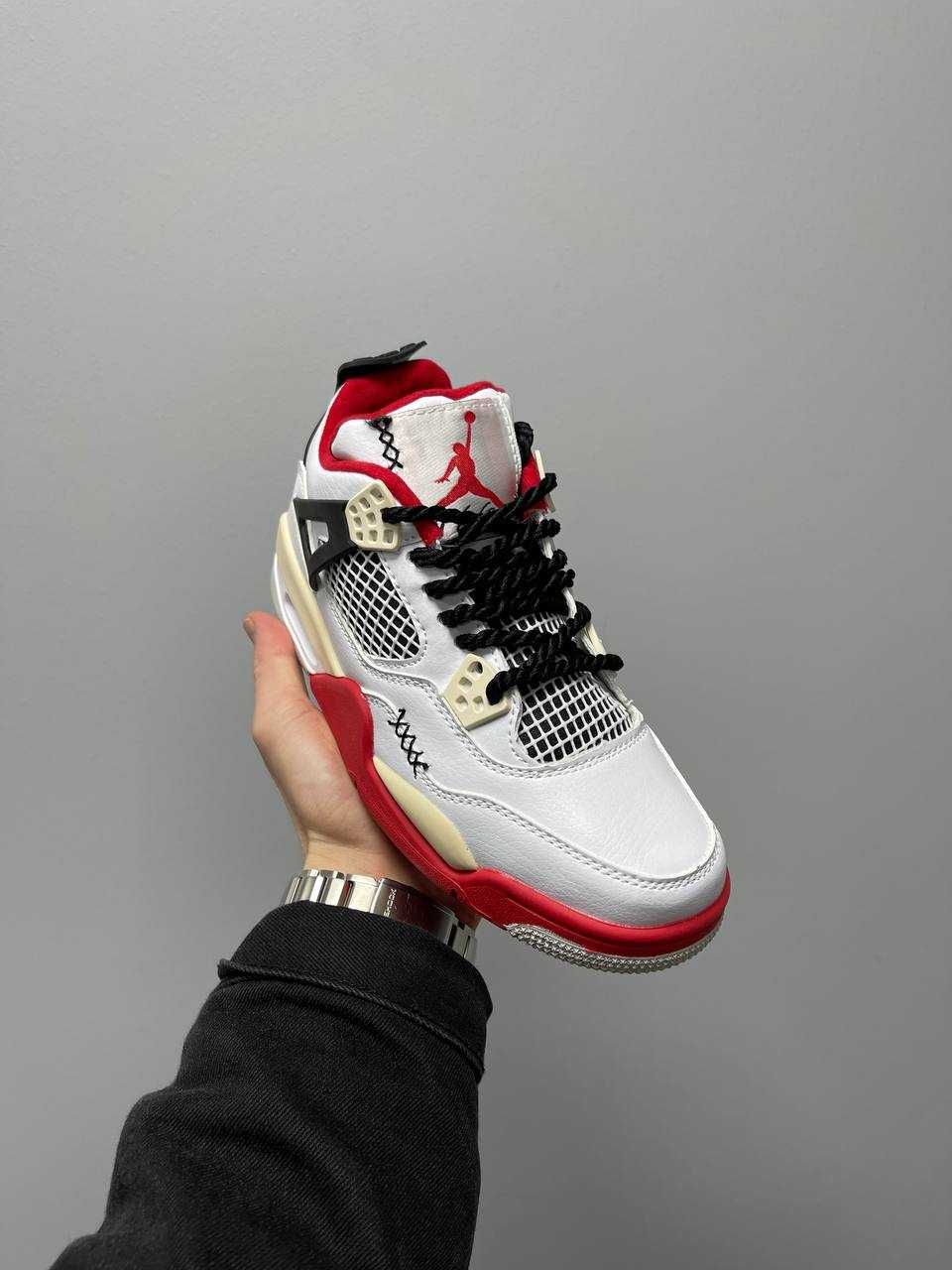 Жіночі кросівки Nike Air Jordan 4 Chunky Lace ‘White Red’