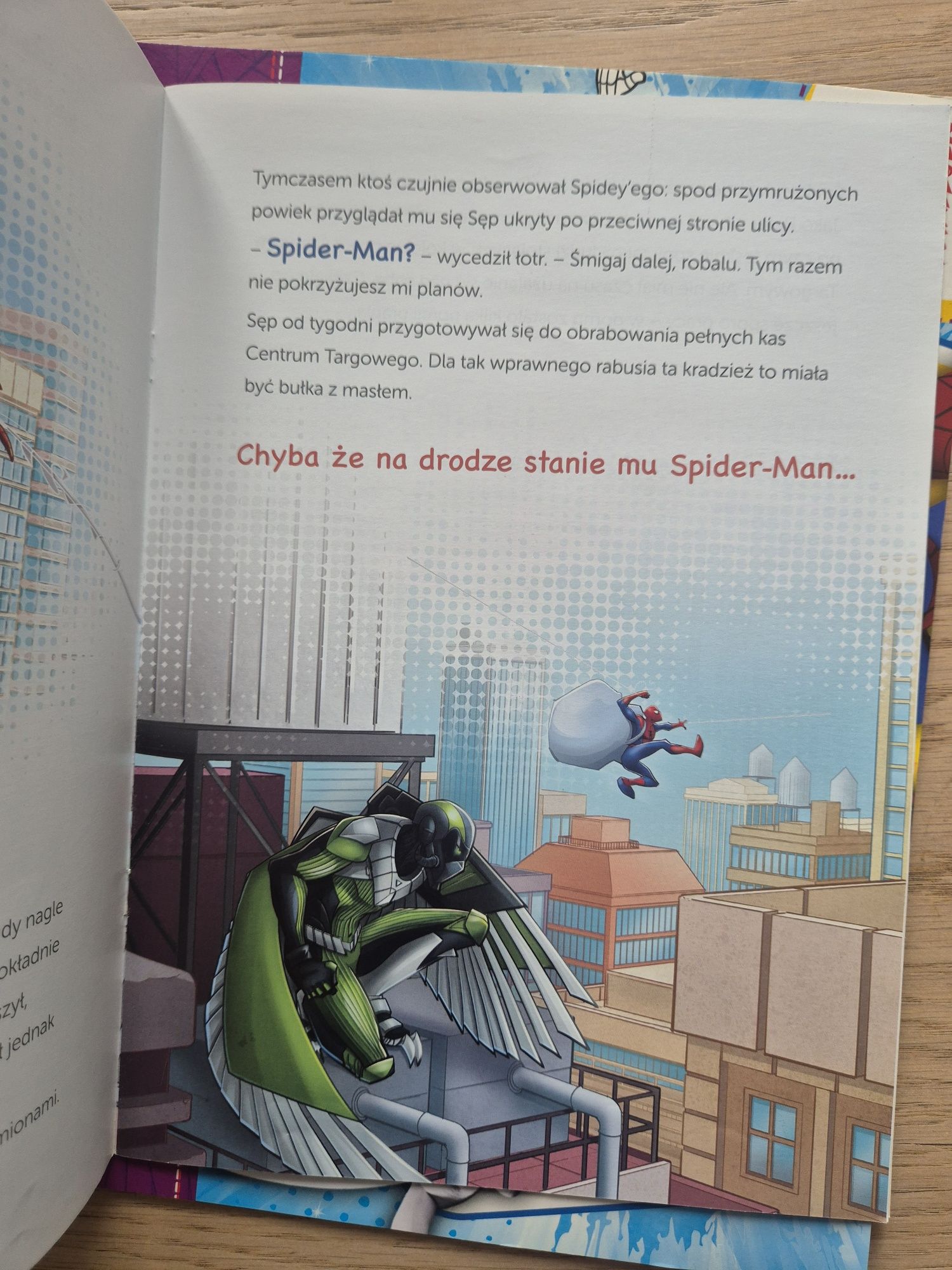Spiredman spidey kolorowanka, naklejki, opowiadanie