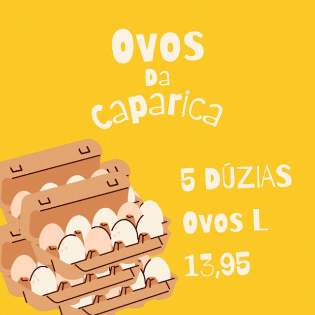 60 ovos M - 12,85 | 60 ovos L 13,95