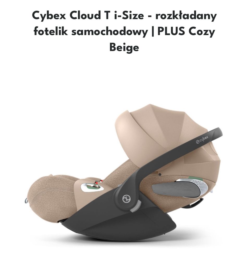 Cybex Cloud T PLUS Cozy Beige; Gwarancja 3 lata!