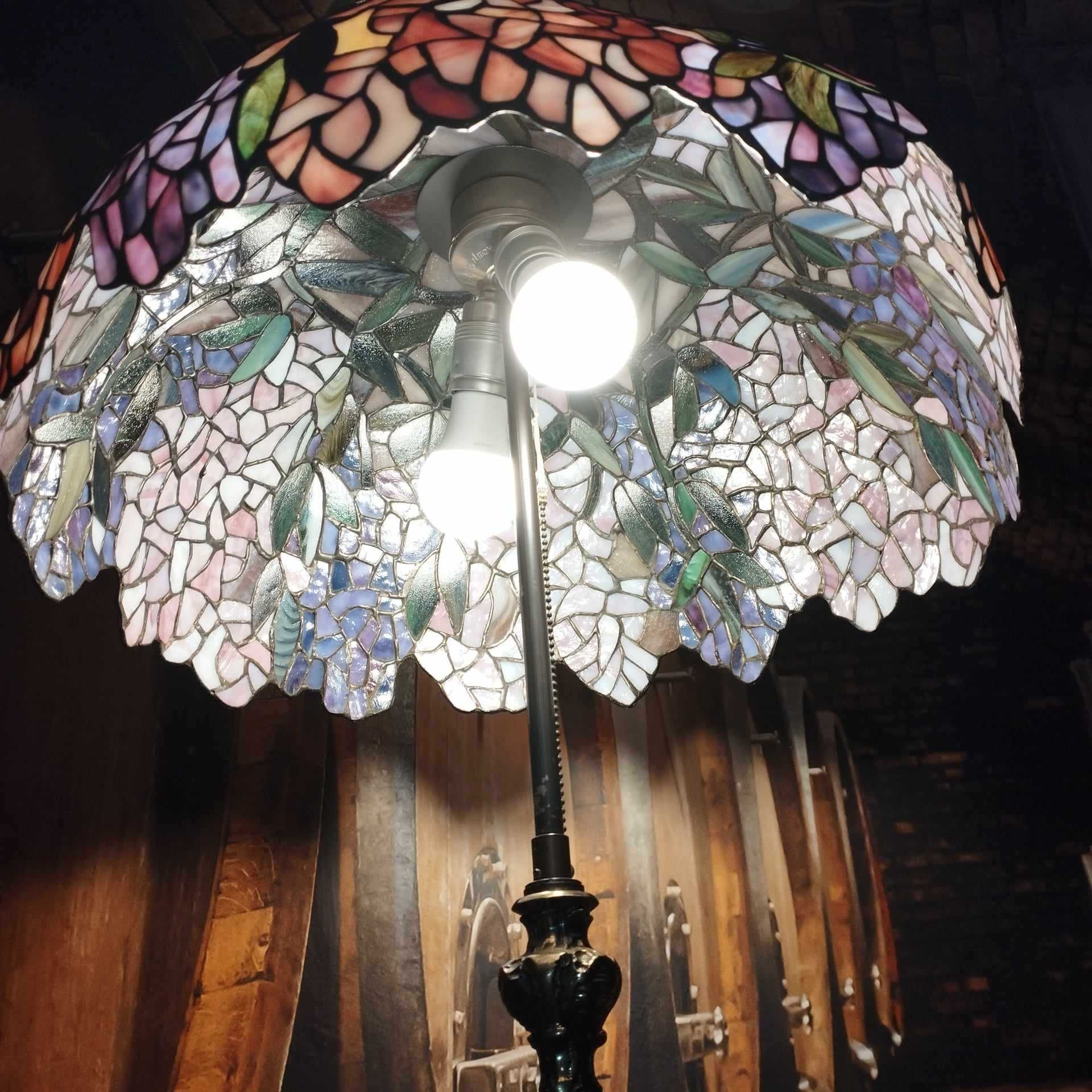 stojąca lampa witrażowa Tiffany  155 cm