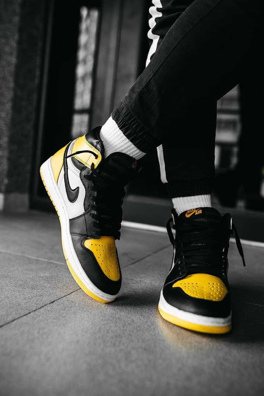 A!R JORDAN 1 Mid "Yellow Black"