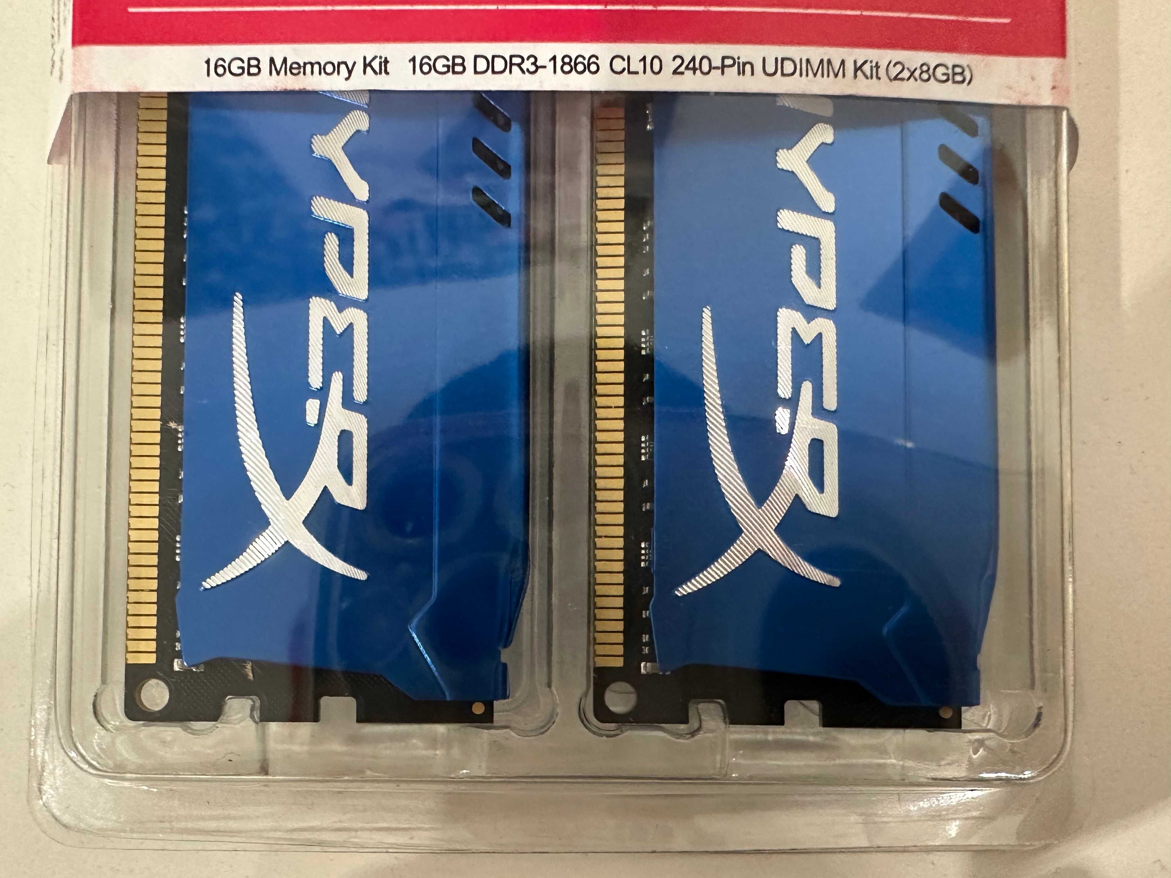 Оперативна пам'ять HyperX DDR3 1600-1866 Kit 2x8gb 16Gb PC3-14900 FURY