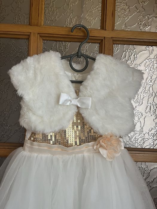 Пышное платье+болеро принцессы 3-4 года на Новый год, утренник