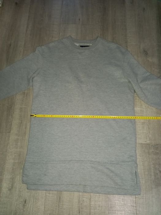Tunika sukienka bluza XS 34 Bershka długi rękaw szara