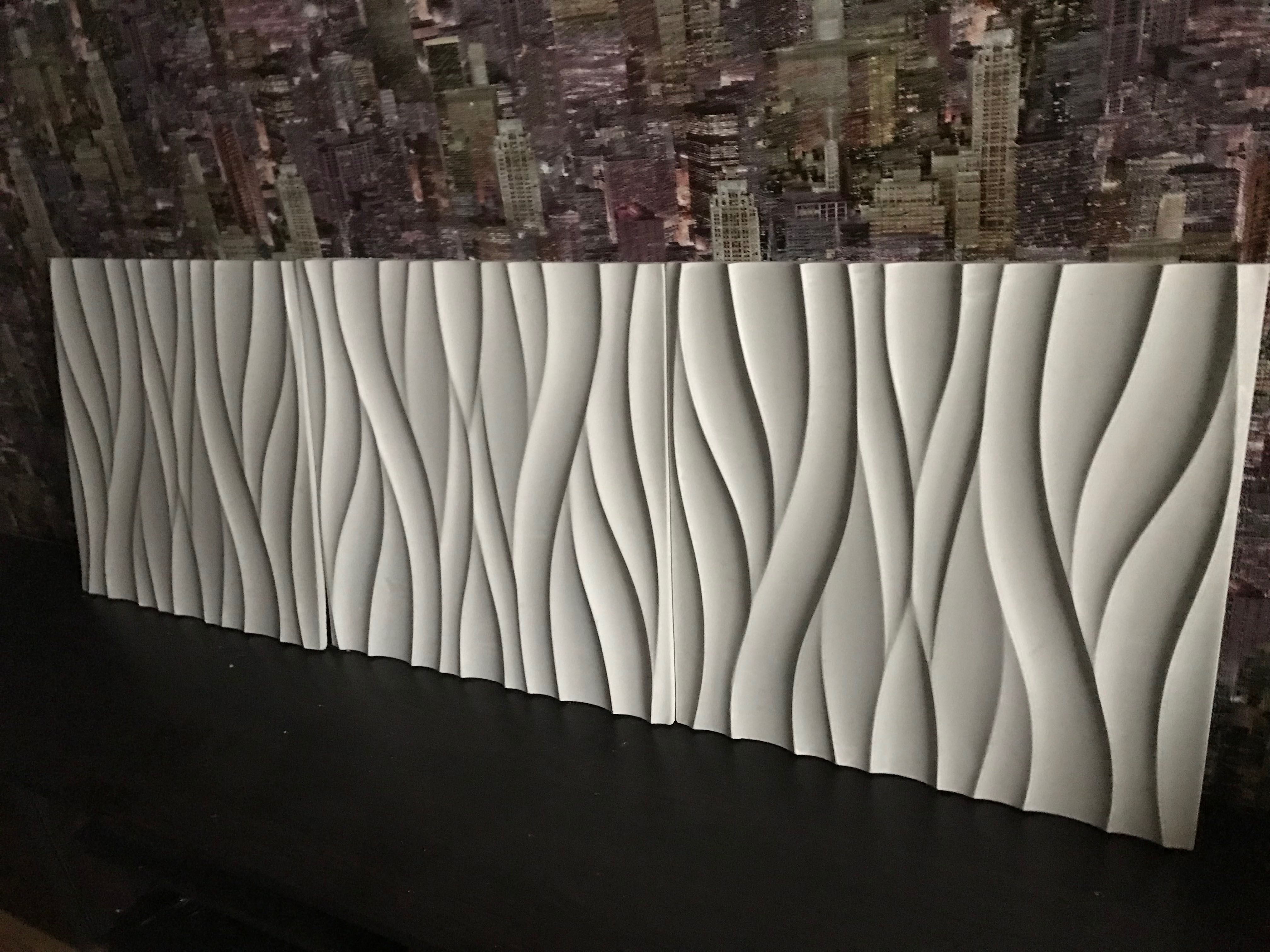 3D панель гіпсова «хвиля»
