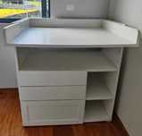 Trocador,  branco/com 3 gavetas, 90x79x100 cm