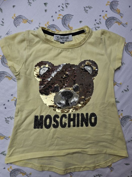 Moschino śliczna bluzeczka z misiem. Rozmiar 110